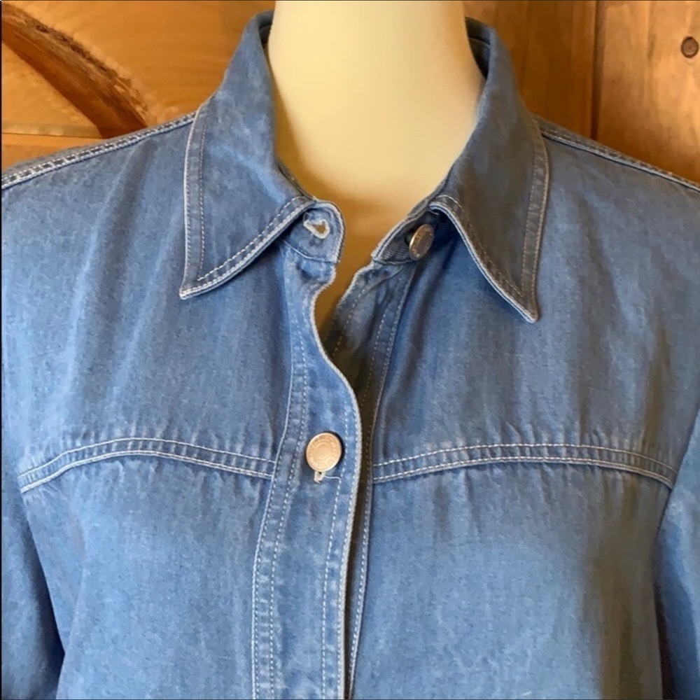 Pendleton chambray denim shirt Blue Size Large New - Picture 2 of 9